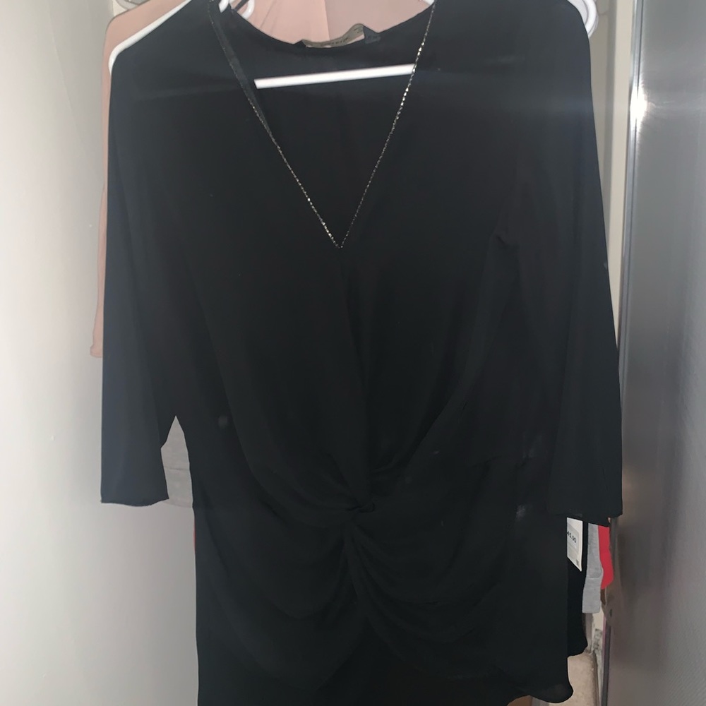 🔥Zara black moroccan blouse